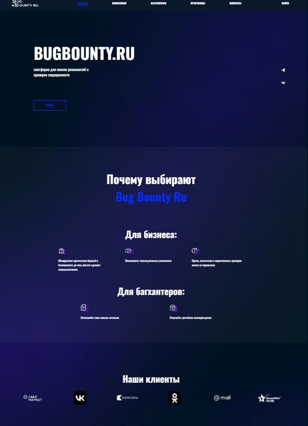 Платформа BugBounty.ru screenshot 2
